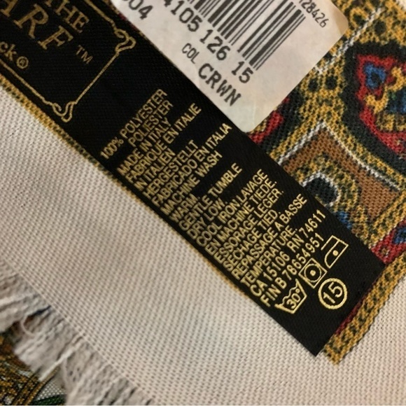 Art of the Scarf 100% Polyester Paisley Scarf Wrap Brand New - Picture 6 of 7